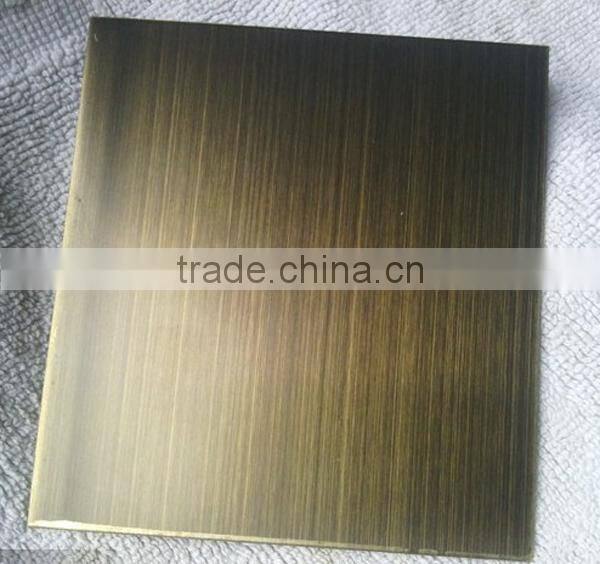 4x8 Color Coated Hairline Stainless Steel 2MM Copper Clad Laminated Sheet