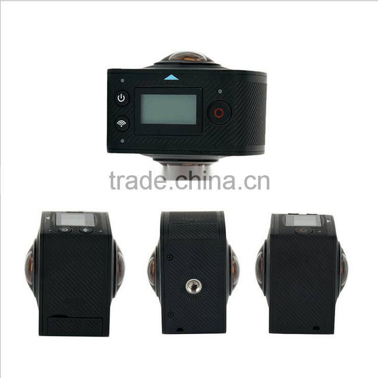 High Quality Waterproof 360 Degree Full View Video Camera VR HD Dual Lens Mini Go pro HD Sports Camera