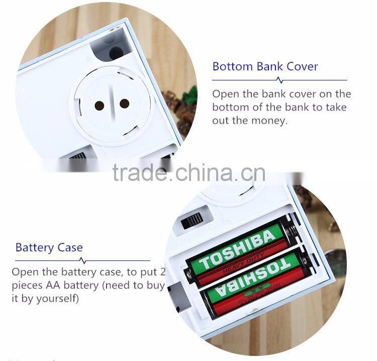 New Fancy Novelty Design Monster Music Godzilla Stealing Money Box, Creative Decorative Cartoon Gift Coin Bank