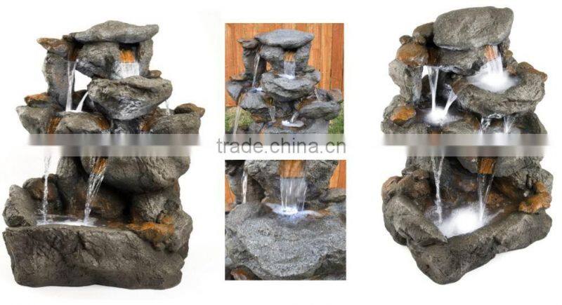 Granite Rock Waterfall Fountain (YX-F08)