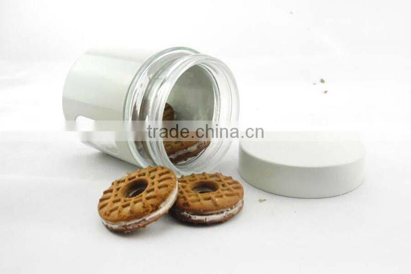 hot selling glass cloches for storage with metal skin TP12142