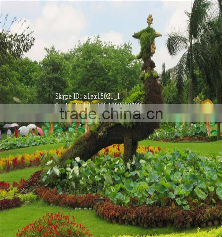 SJ20172542 hot sale manufacturer artificial grass japanese cartoon topiary animal