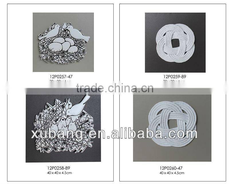 with ribbon design printing canvas decorative wall art