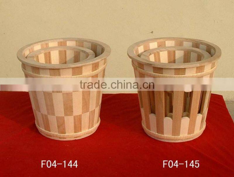 Antique natural wood wooden box for spice