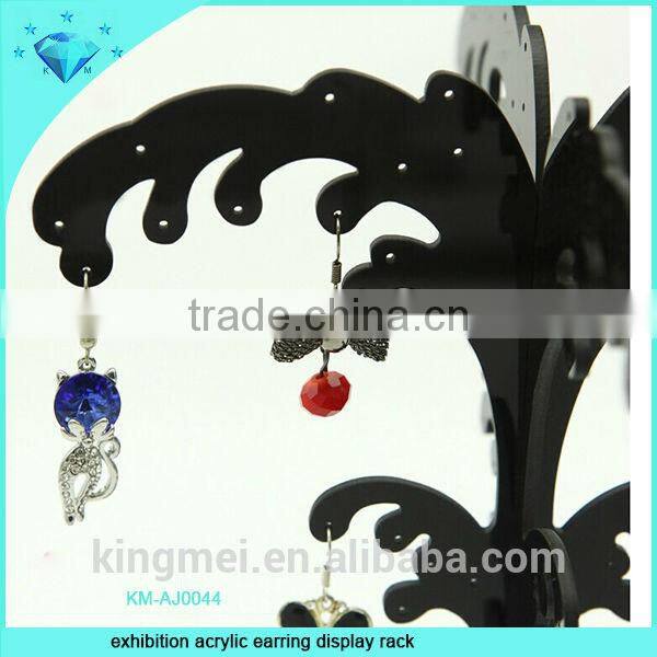 exhibition acrylic jewelry display rack