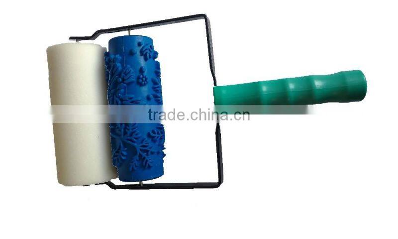 Paint Brush Roller Decoration Tools Decorative Wall Rubber Roller Soft Pattern