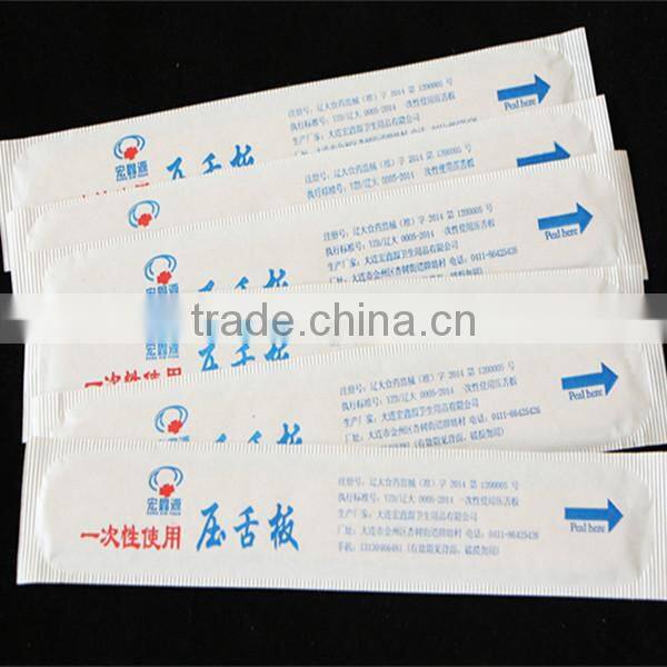 sterile wooden tongue depressor