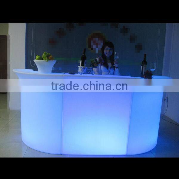 LED bar reception desk