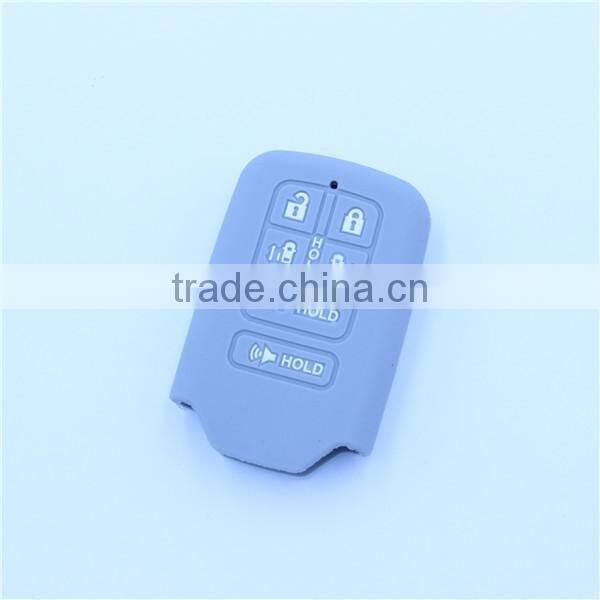 6 button fob silicone rubber car key covers for honda