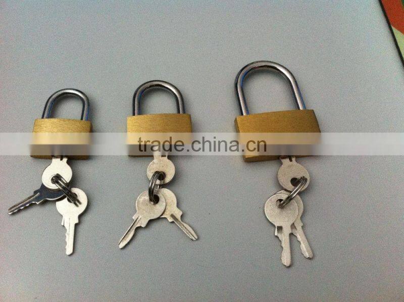 China Professonal provide best price 3pcs Brass padlock set double blister pack