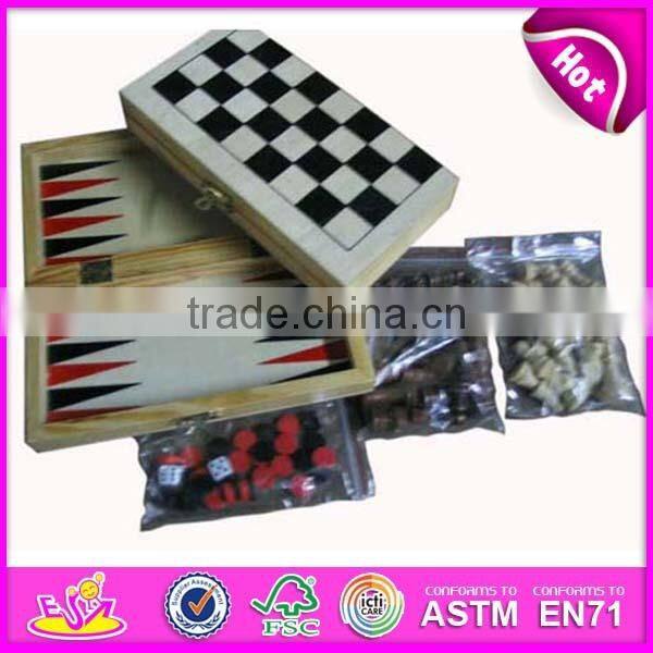 2015 High quality wooden chess set,portable and foldable wooden chess set with chessman,chess set made of solid wood W11A009