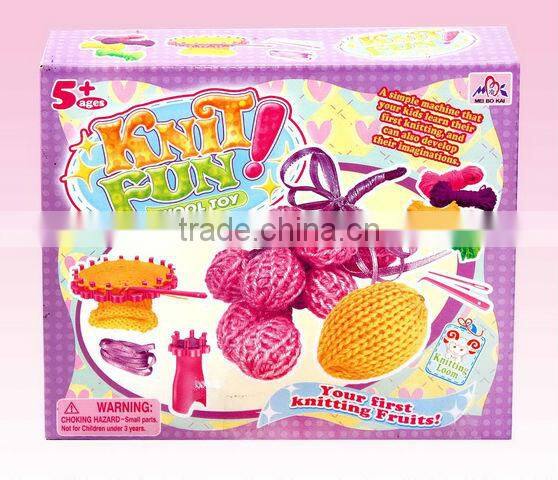 creative brain kids fun grape wool new easy knit wool toy with HR4040