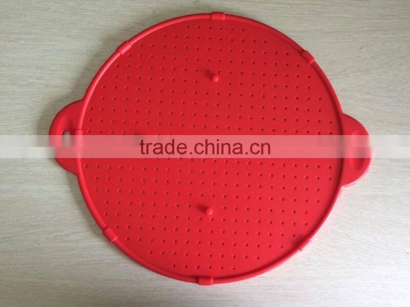 2016 Customized color 3-in-1 silicone splatter screen