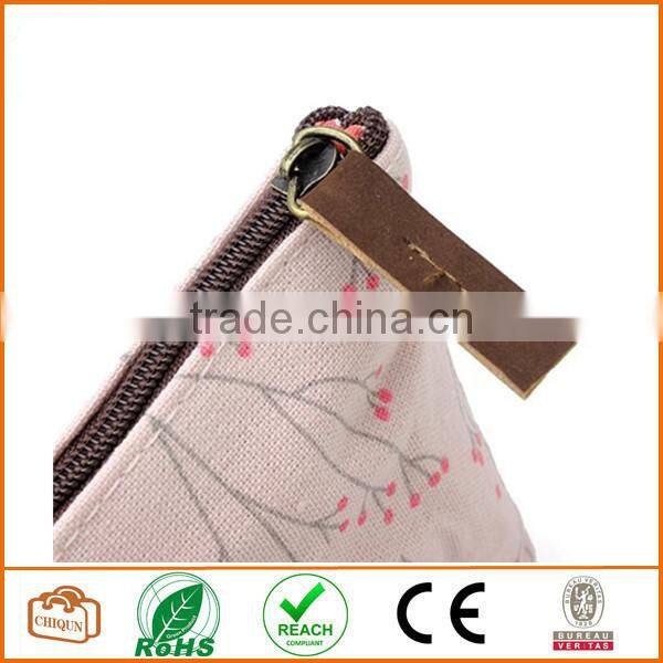 Flower Floral Pencil Pen Case Cosmetic Makeup Bag Pink