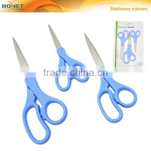 Korea ergonomic design 3 pieces durable multi-use scissors
