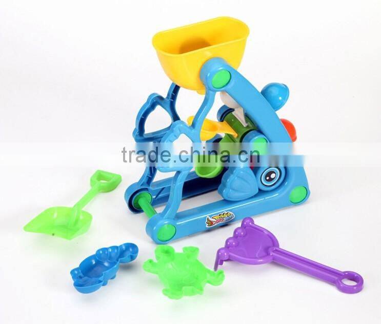 Summer Plastic Windmill And Molds Beach Toy Set