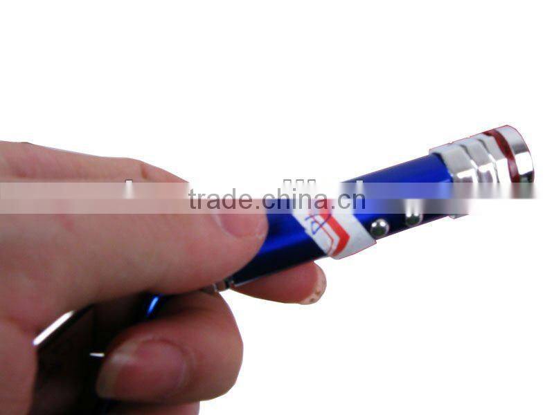 801 White LED Flashlight with Laser Pointer