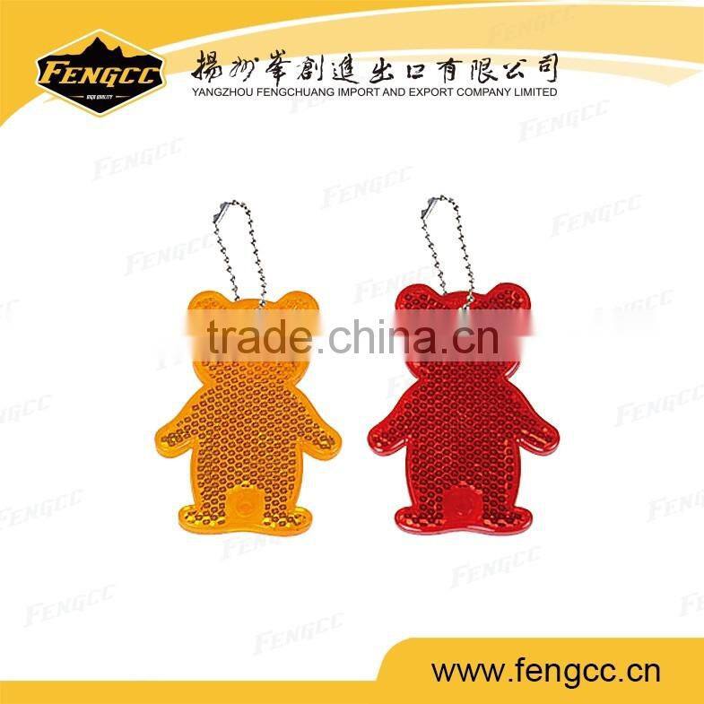 Custom cheap reflective custom made key keychains