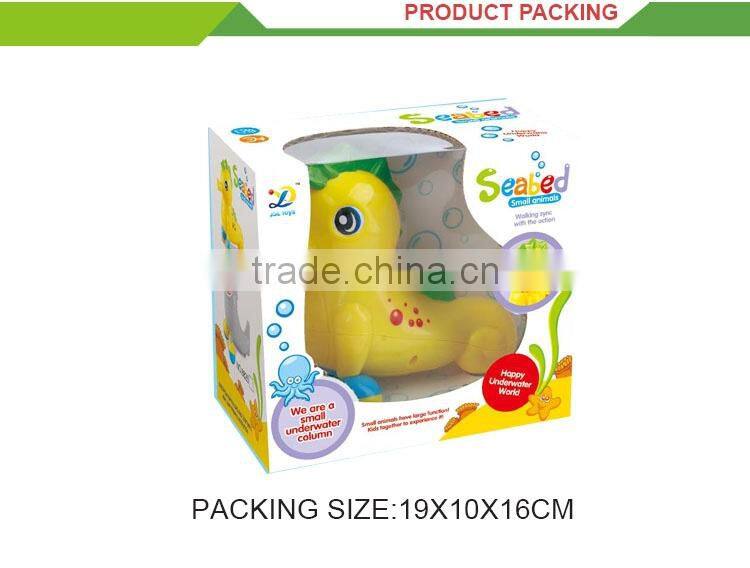 Funny battery operated hippocampus plastic toy horses that walk