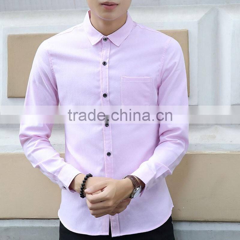 2016 high quality cotton latest design white business shirt long sleeve mens dress shirts