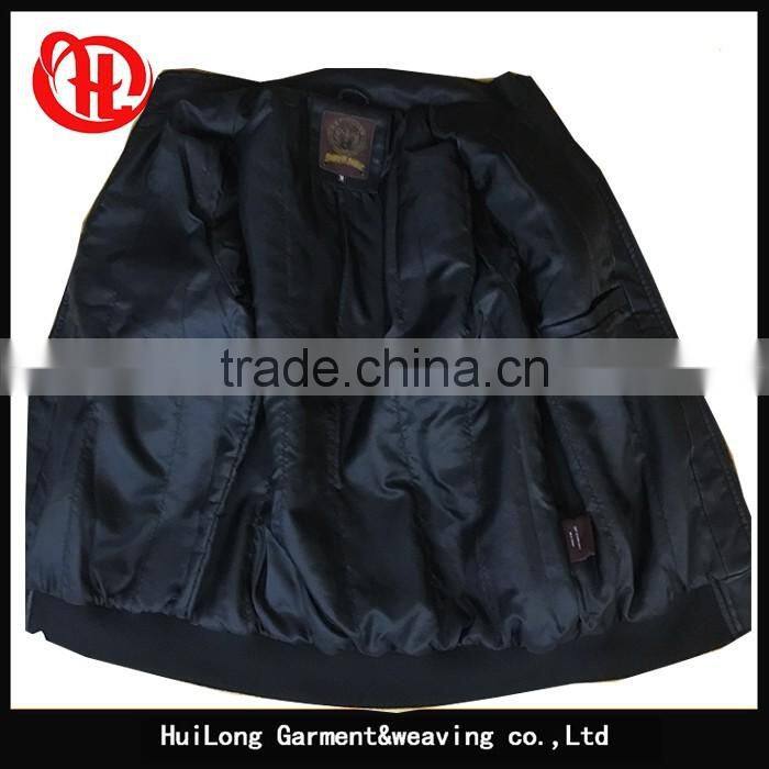 Manufacturer customized motorcycle men pu leather jacket