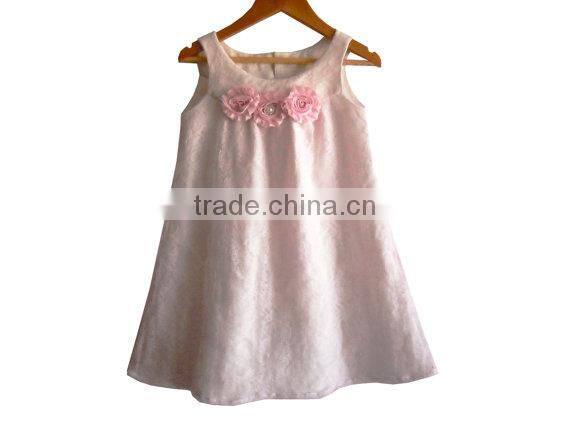 New arrival Baby Clothes wholesale Hot sale cheap 2017 Children's Boutique sleeveless summer baby girl dresses