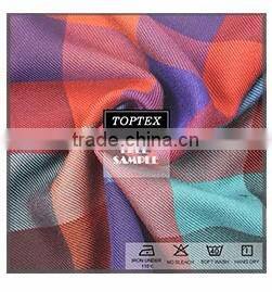 100% cotton printed indigo denim fabric for jeans