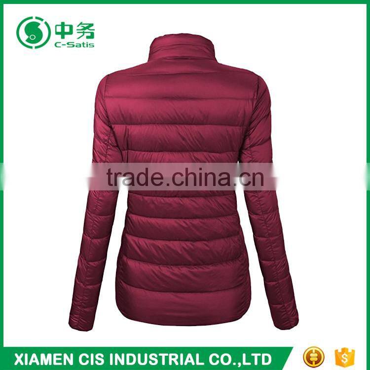 Top Quality Windproof Women Winter Duck Feather Jacket for Sale