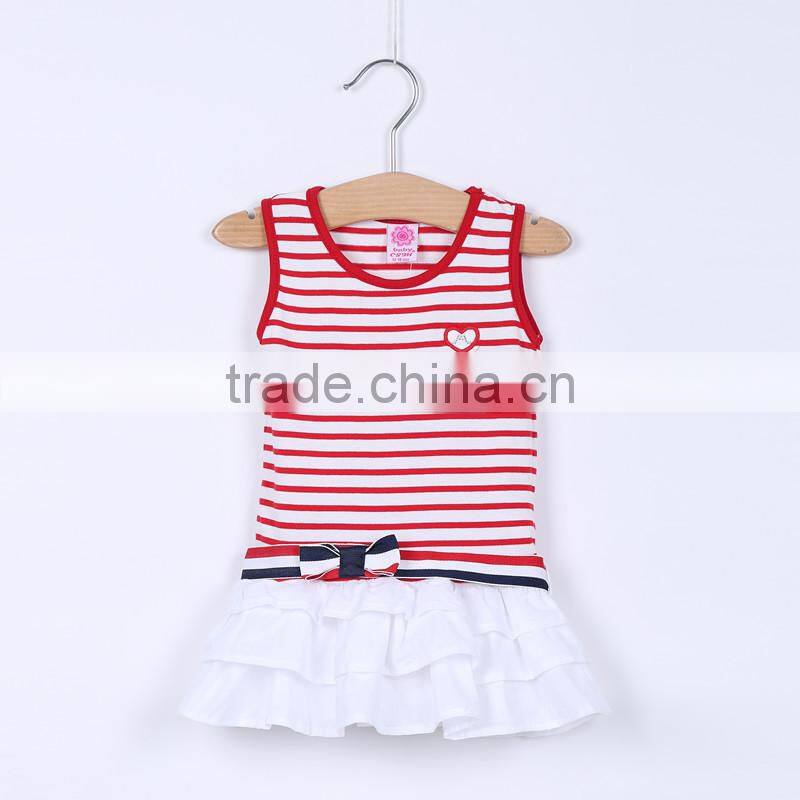MGOO Brand Design Cotton Knitted Little Baby Garment Dress Wholesale Vestidos De Noche Dresses CS006