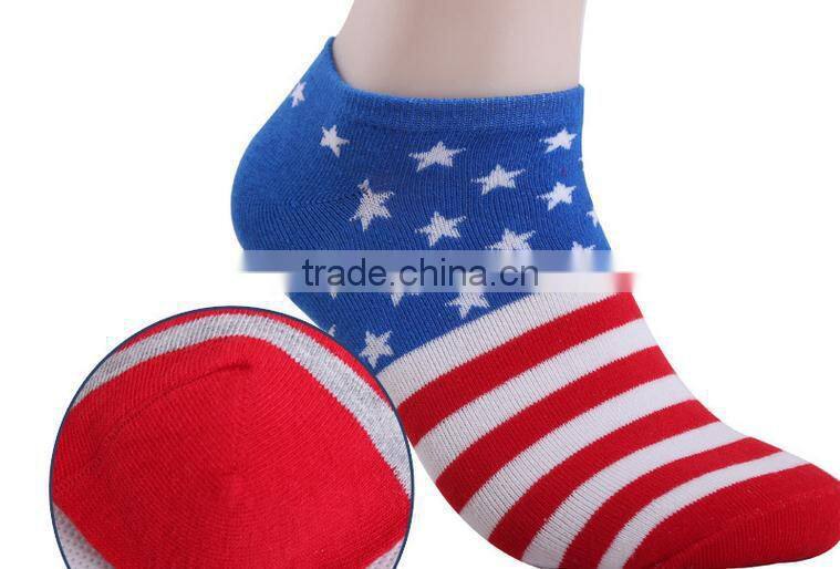 Personality trend in Europe and the United States flag socks male boat socks socks literary low in spring and summer, thin