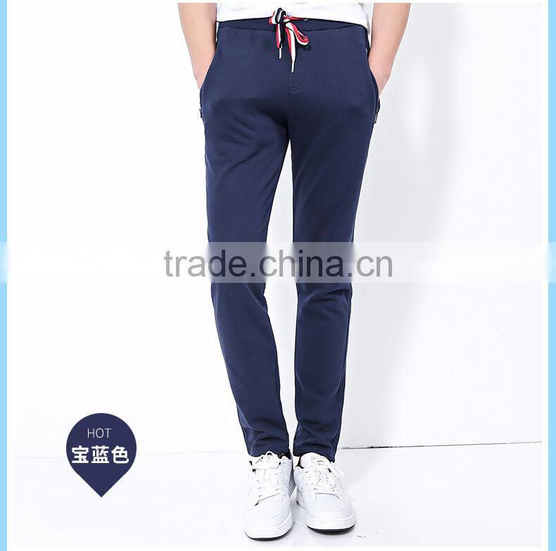 Wholesale men's cotton spandex trousers sports pants