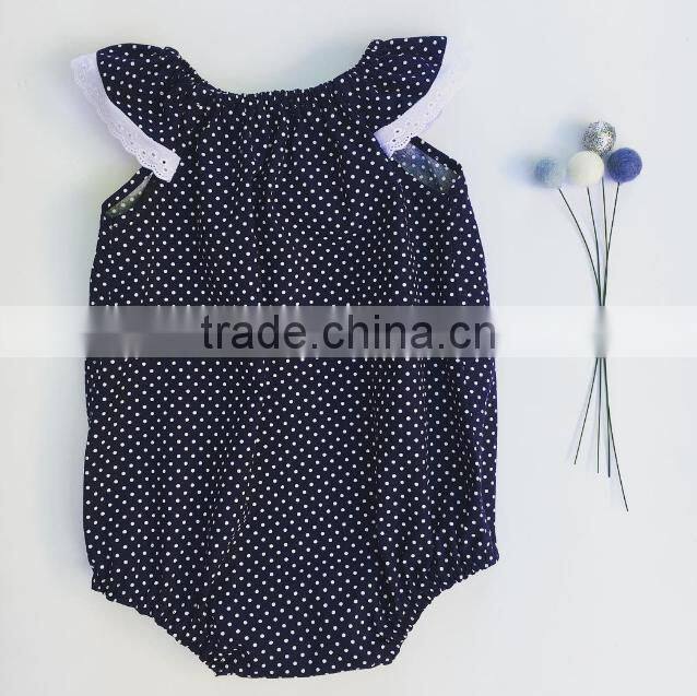 Cute Baby Plain Romper Lace Boarding Toddler Jumpsuit Wholesale Baby Clothes
