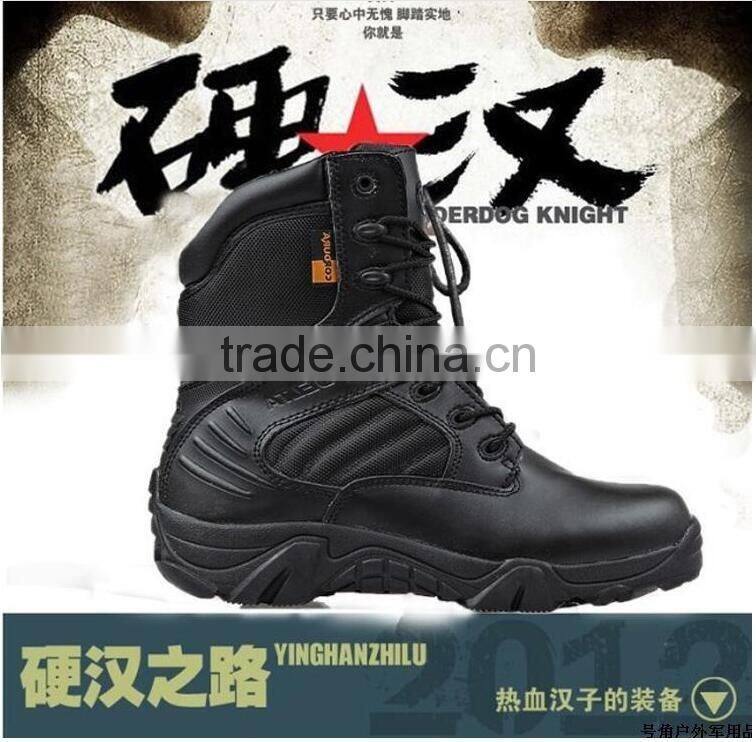 military boot2016 Brand military boots men desert ankle boots genuine leather tactical boots footwear Army outdoor boots