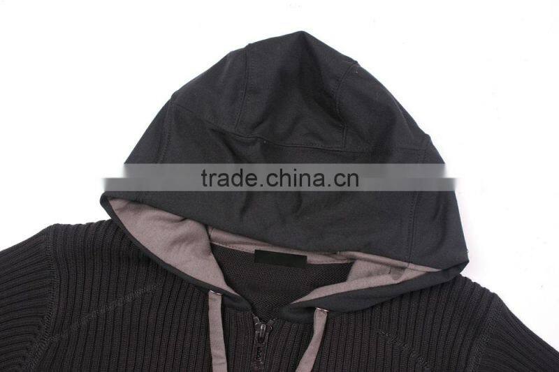 Fashion Long Sleeve Black Cardigan Sweaters For Men