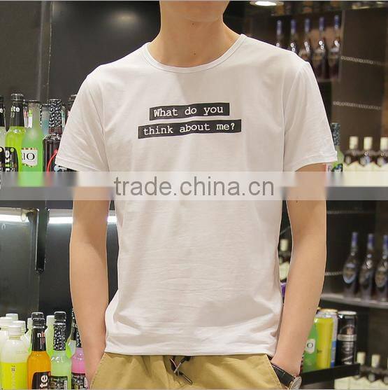 2016 New Arraivel Tshirt Custom Print Man To Man Tshirt With High Quality Different Color Size