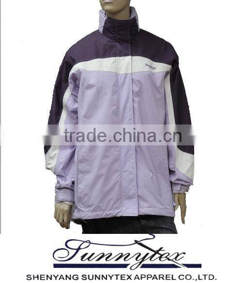 3 in 1 jacket water resistant polyester 2017 new jacket