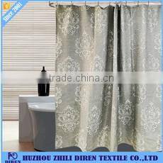 Custom British Letter Jacquard Hookless Shower Curtain for Hotel,Bath room