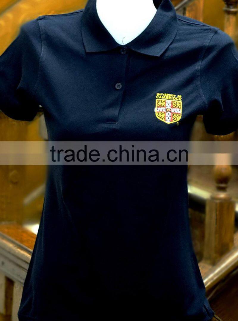 Comfortable polyester cotton short sleeve polo shirt for man and woman