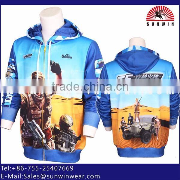 2016 Newest Custom Sublimated Printing Blank Hoodies Wholesale
