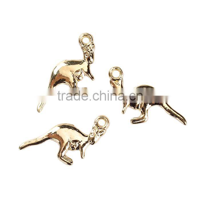 Zinc Based Alloy Charms Kangaroo Gold Plated