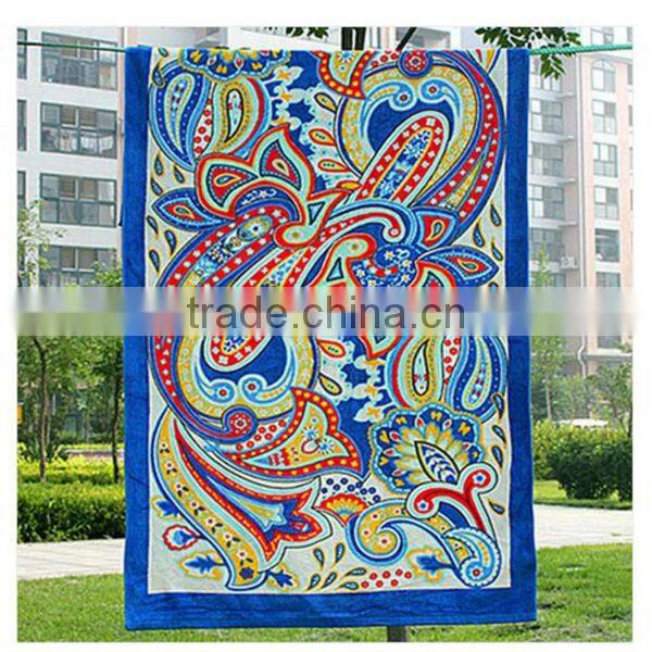 100% cottonreactive printed beach towel backpack chair covers