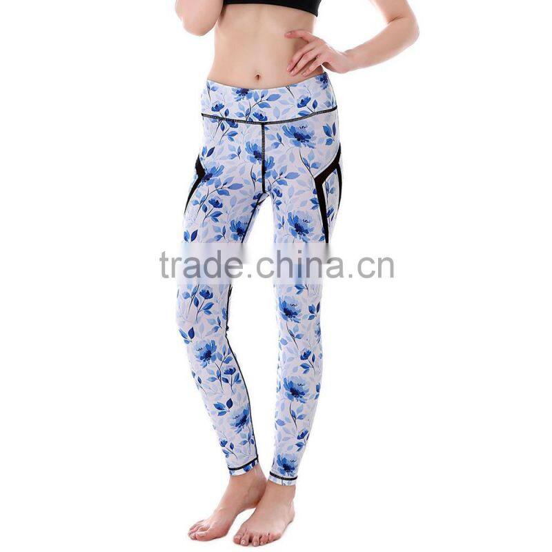 leopard net patched skeleton yoga jogging legging /morning xg high waist plus size flower athletic yoga pants capris trousers