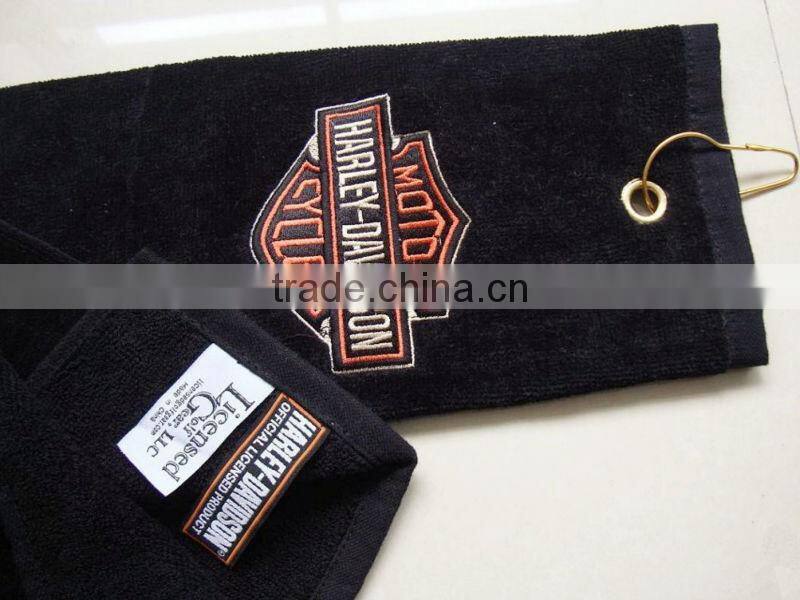 100 cotton fitness towel terry golf towel custom gym towel