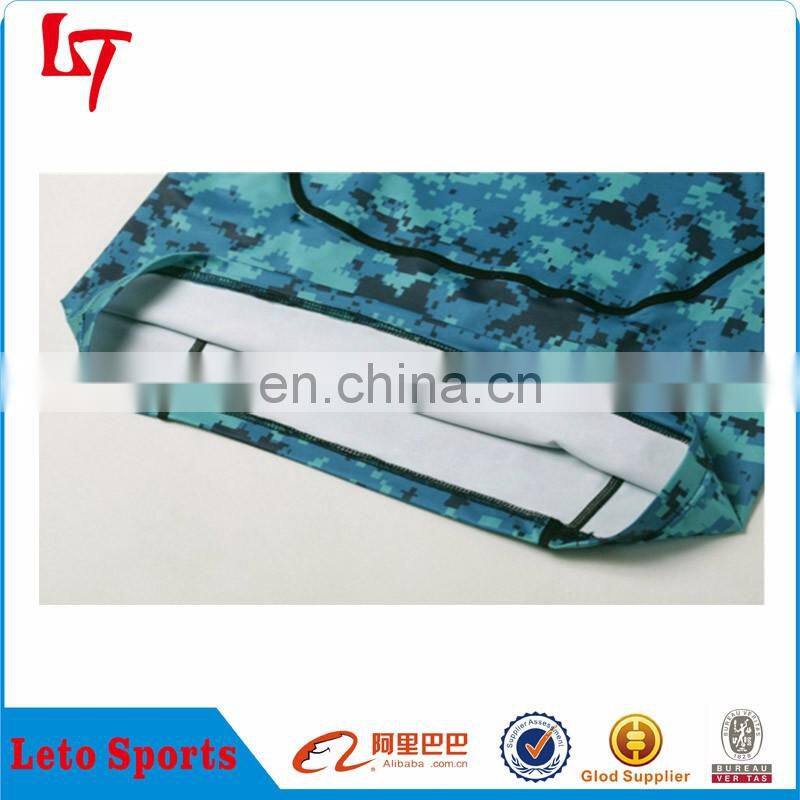 custom printing unisex Compression Rash Shirt Guard camo compression Rashguard