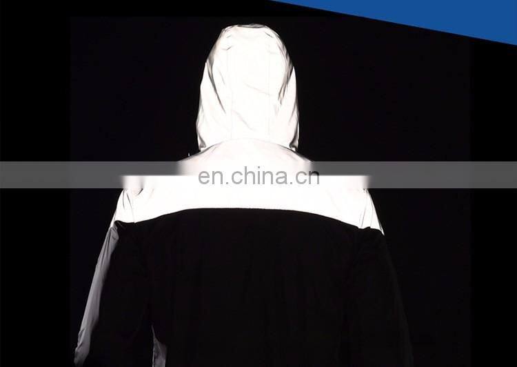 Reflective Wind Jacket Print Logo in Free With earphone