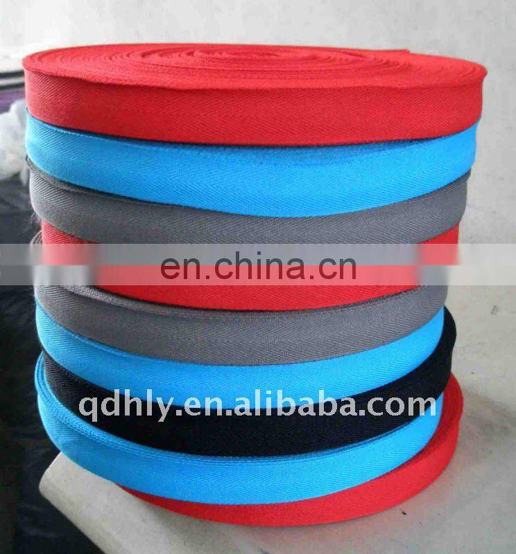 100% cotton double herringbone white webbing tape