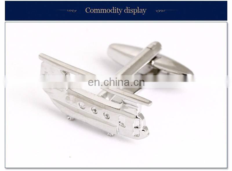 fashion metal airplane transportation cufflinks jewelry for men
