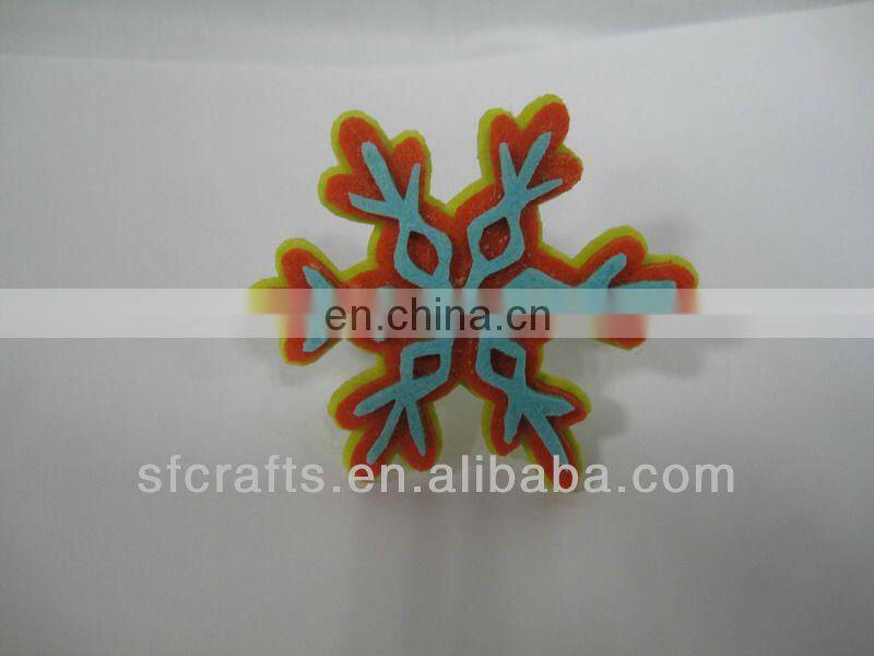 Newest Cute felt snowflake Napkin Ring
