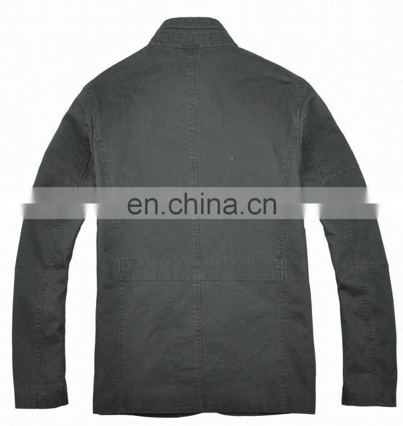 lastest fashion mens spring handsome cotton thin military overcoat