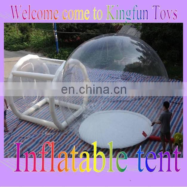 Transparent inflatable bubble house/clear show room